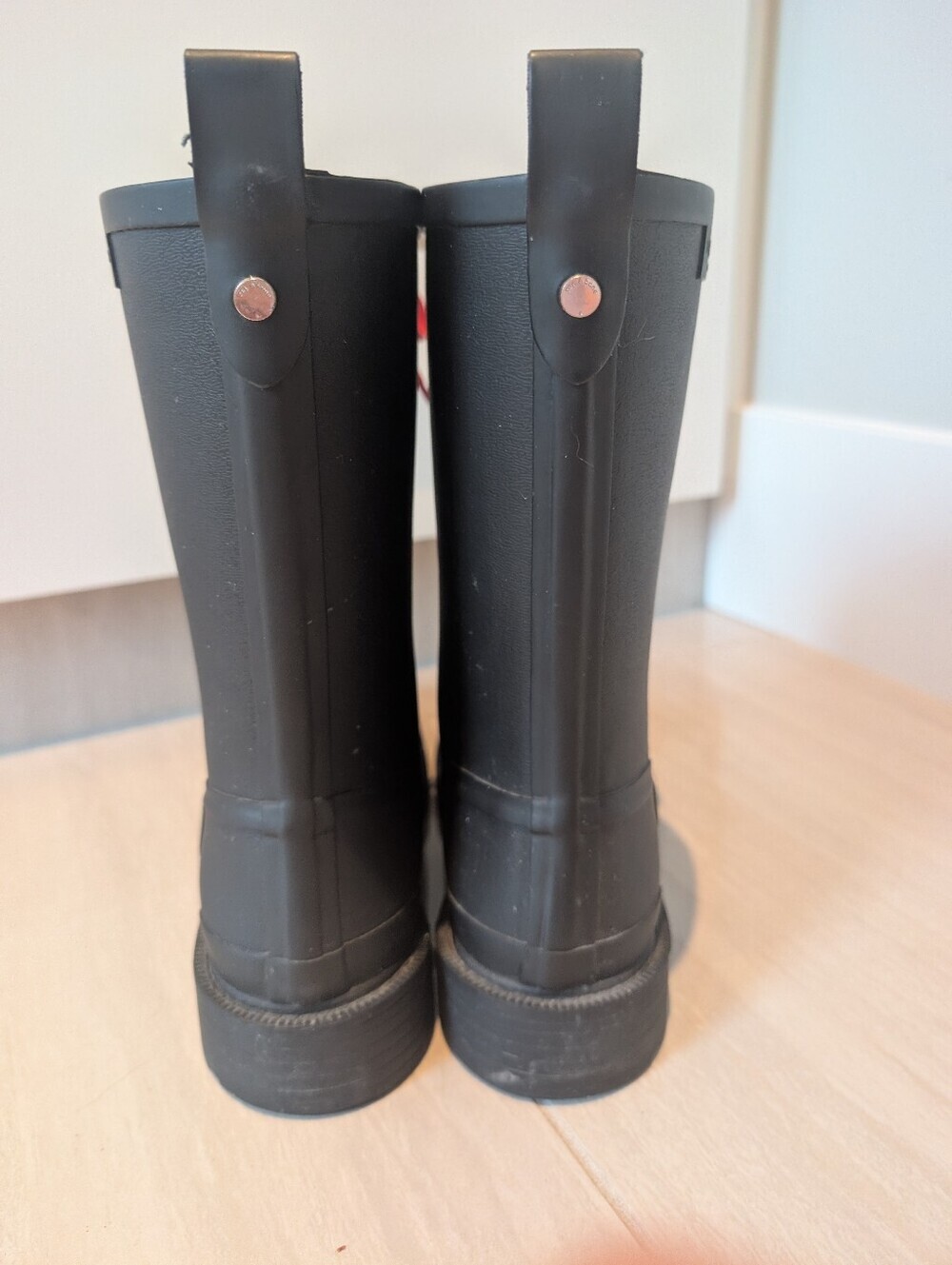 Rag & Bone Black Lace-Up Rain Boots - Women's Size 39 - Picture 2 of 7